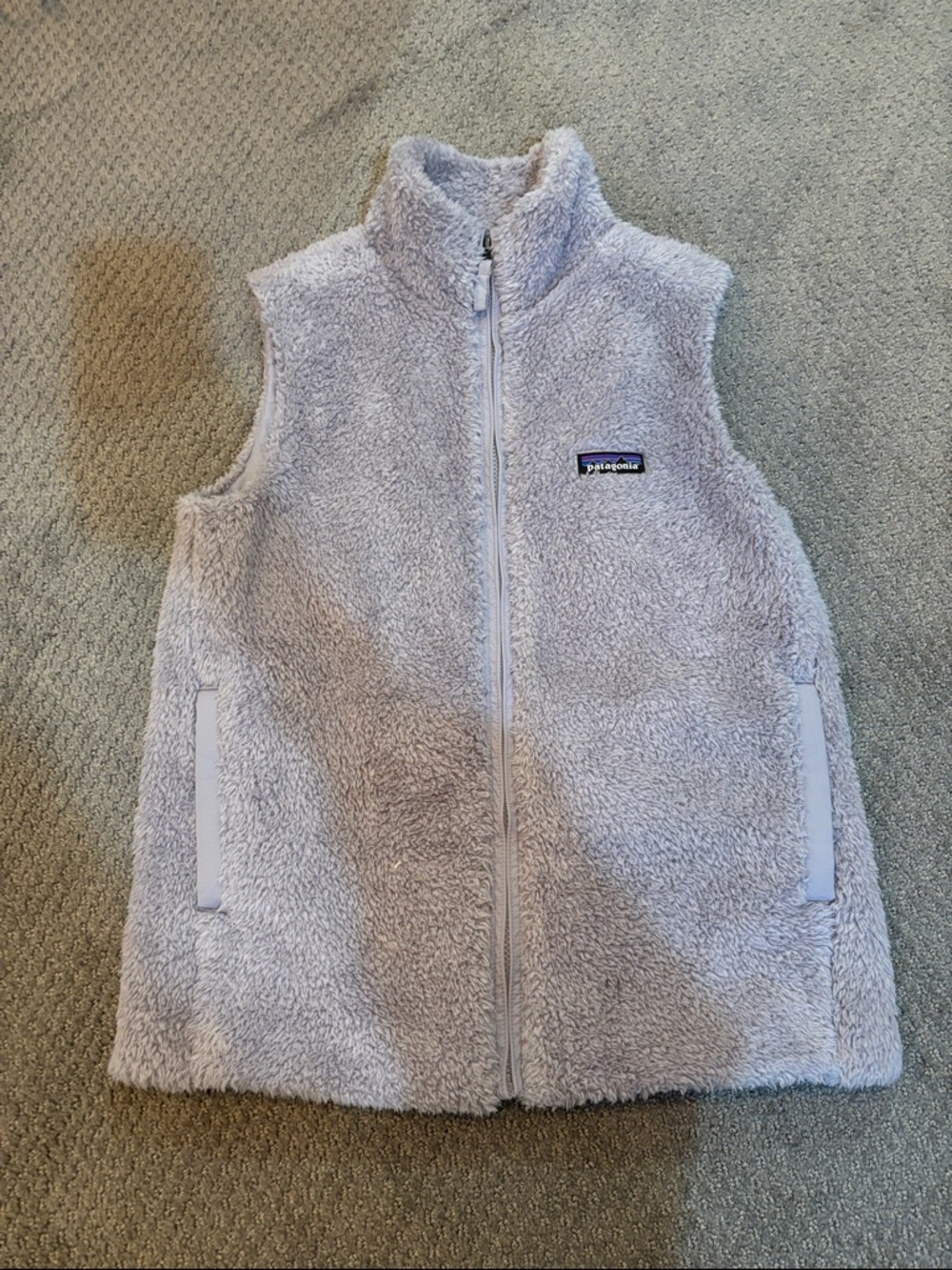 Patagonia Permafrost Purple Sherpa Fleece Vest - Picture 2 of 5